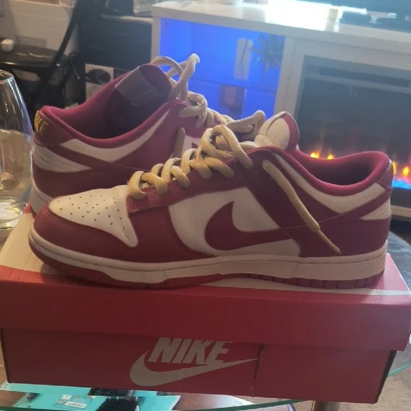 Nike Red and White Sneakers - Picture 3 of 3